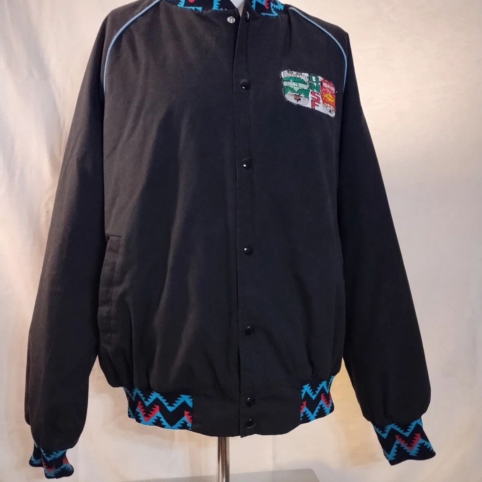 铁路夹克全新带标签 Burlington Northern Santa Fe BNSF 2XL West Ark RN66815 — 第 1/4 张图片