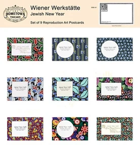 Wiener Werkstatte: Jüdisches Neujahr (Rosch Haschana) Lot (9) Repro Postkarten - Bild 1 von 1