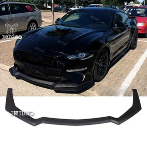 FOR 2018 2020 2019 MUSTANG GT CAR FRONT SPLITTER BUMPER LIP SPOILER MATTE BLACK - Bild 1 von 14