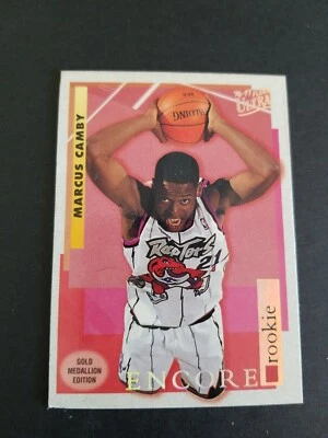1996 FLEER ULTRA GOLD MEDALLION EDITION #G-267 MARCUS CAMBY  RAPTORS ROOKIE NRMT - Image 1 of 2