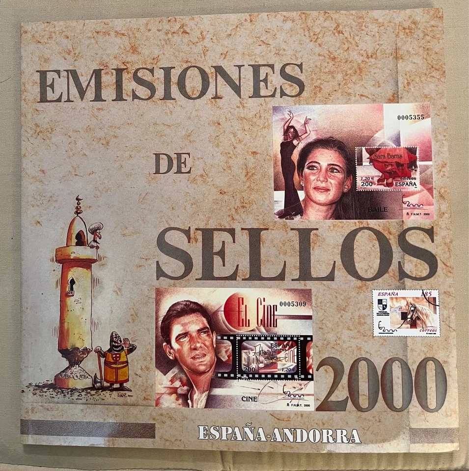 Sellos de España y Andorra 2000 España y Andorra Libro Oficial 2000 Foto 1 de 4