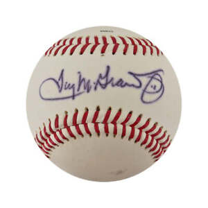 Tug McGraw Mets Phillies Autographed Signed Diamond Little League Baseball (JSA)