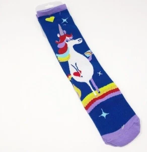 Walt Disney Resort Parks Inside Out Rainbow Unicorn Socks for Adults NEW - Picture 1 of 8