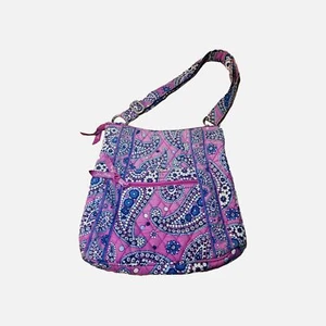 Bolso Bandolera Acolchado Vera Bradley Boysenberry Hipster Púrpura Azul Paisley - Imagen 1 de 13
