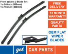 Front Wiper Blades (24" + 16") for Skoda Citigo from 2011 onwards Exact Fit OEM