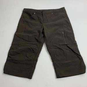 Athleta Womens Size 10 taupe Commuter Capri Outdoor Hiking Cargo Zipper Pocket - Picture 1 of 12