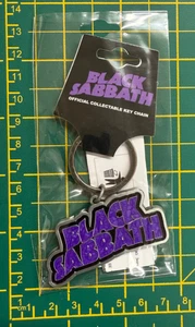 BLACK SABBATH CLASSIC PURPLE LOGO QUALITY METAL KEY RING OFFICIALLY LICENSED - Imagen 1 de 7