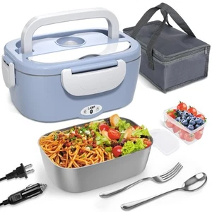 Electric Lunch Box Food Heater - Leakproof Portable Food Warmer heated lunch ... - Picture 1 of 7