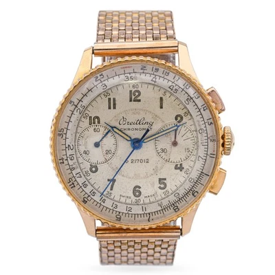 Vintage Breitling Chronomat 18k Yellow Gold Hand Wind Men's Watch Ref. 769 - image 1 of 4