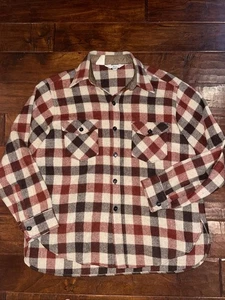 Vintage 60er Jahre Woolrich dickes Wollflanell Langarm Hemd mit Knopfleiste Gr. XL - Bild 1 von 8