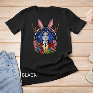 Camiseta unisex Jackalope Cryptid Rabbit Mythical Bunny Cryptozoology - Imagen 1 de 15