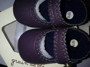 SCARPA NEONATO GRAIN DE BLE' COLORE MARRONE TG.15/16 NUOVI CON SCATOLA - Foto 1 di 7