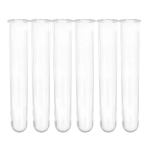 6 Pcs Hydroponic Vase Test Tube Propagation Tubes for Plants Flower Clear - Picture 1 of 12
