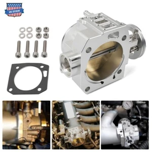 70mm Intake Manifold Throttle Body Plate Assembly Silver For K20 K20A2 Engine - Picture 1 of 13