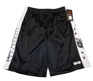 New Balance Boy's Basketball Shorts Black White XL/18-20 Athletic Lined Mesh NEW - Picture 1 of 5
