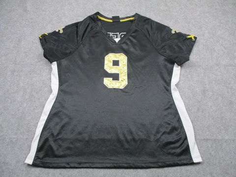 Drew Brees Jersey Womens 2XL XXL Black New Orleans Saints Football NFL * Cover