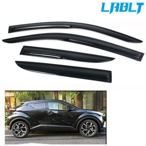 LABLT Window Visor Vent Sun Shade Rain Guard Smoke For 2017-2020 Toyota C-HR - Foto 1 di 7