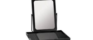 Mary Kay Portable Black New Makeup Mirror Tray Travel Zip Mesh Pouch Sealed