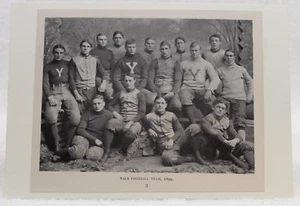 Vintage 1899 Yale Football Team Football Team Photograph - Bild 1 von 2