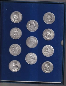 MEDALS COMMEMORATING BATTLES OF AMERICAN REVOLUTION + 1 BROCHURE. 1973. - Picture 1 of 3