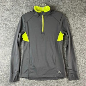 Reebok Jacket Men Small Gray Run Running Athletic Pullover 1/4 Zip Sweatshirt - Imagen 1 de 17