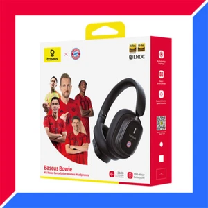 Baseus FC Bayern Zestaw słuchawkowy Bluetooth Aktywna redukcja szumów Słuchawki Hi-Res - Zdjęcie 1 z 22