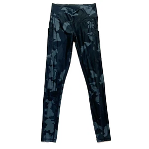 PRANA Women's Leggings Black & Gray Camouflage Camo Pockets Size XS - Picture 1 of 11