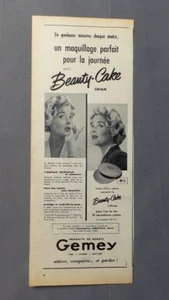 PUB PUBLICITE ANCIENNE ADVERT CLIPPING 140917 CREME BEAUTY-CAKE GEMEY PRODUITS B - Imagen 1 de 1