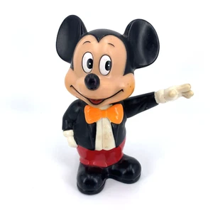 Walt Disney Productions Coin Bank Topolino plastica dura 6" - Foto 1 di 9