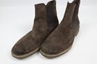 Eleventy Brown Leather The Chelsea Boot Harness Boots Size 43