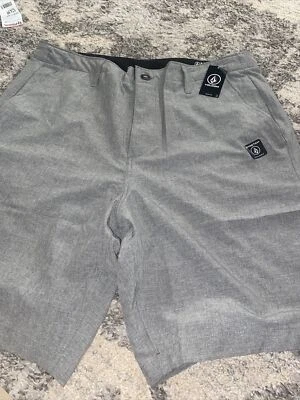 Volcom Men's Kerosene Hybrid Shorts Grey Size 28 MSRP $55 New Nice Nwt -- - Image 1 of 4
