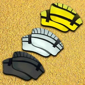3 Sets Lenses Replacement for-Oakley Half Jacket XLJ Polarized-Black&Silver&Gold - Picture 1 of 8