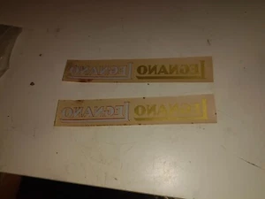 TWO ORIGINAL STICKERS WOOD STAINED GLASS CYCLES AND MOTORCYCLES - Picture 1 of 2