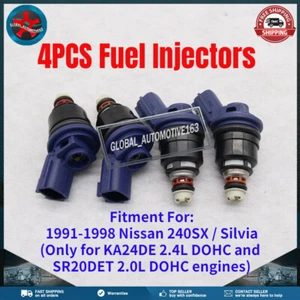 4 inyector de combustible 375cc para Nissan 240SX Silvia KA24DE S13 14 SR20DET 16600-67U01 - Imagen 1 de 6