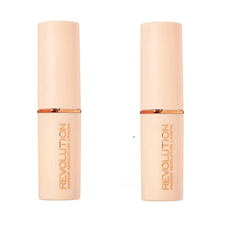 Pack of 2 Makeup Revolution Beauty Fast Base Stick Foundation, F8 - Image 1 of 4