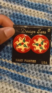  Ohrringe handbemalt - Bild 1 von 1