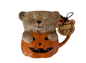 TIKTOK VIRAL HALLOWEEN CREEPY CRITTERS TEDDY BEAR MUG - Picture 1 of 1