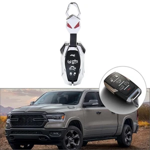 6 Buttons Remote Key Shell Case Silver For Dodge Ram 1500 Pickup 2019-2024 - Picture 1 of 12