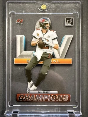 Clearly Donruss Tom Brady 2022 Campeones del Super Bowl Tampa Bay Buccaneers #CC-1 Foto 1 de 2