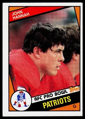John Hannah, 1984 Topps, #137, New England Patriots, - Image 1 of 2