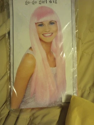 Wigs Go-Go Girl Pink Wig Ages 14+ - Image 1 of 2