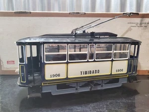 PAYA Tibidabo Electric 1925 Tin Friction Trolley Streetcar Train Car Litho Toy - Picture 1 of 13
