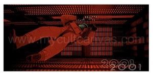 Póster original 2001 Una odisea del espacio estampado artístico Stanley Kubrick azul El resplandor - Imagen 1 de 1