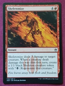 Magic The Gathering MASTERS 25 SKELETONIZE red card MTG - Picture 1 of 2