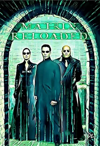 The Matrix "Reloaded" Pop Art Druck - 13 x 19 Poster - Bild 1 von 1