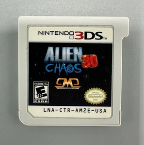 Alien Chaos 3D (Nintendo 3DS, 2012) - Authentic, Game Cartridge Only - Picture 1 of 4