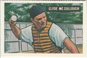 ⚾ CLYDE McCULLOUGH 1977 Dover #94 reprint of 1951 Bowman card Pirates