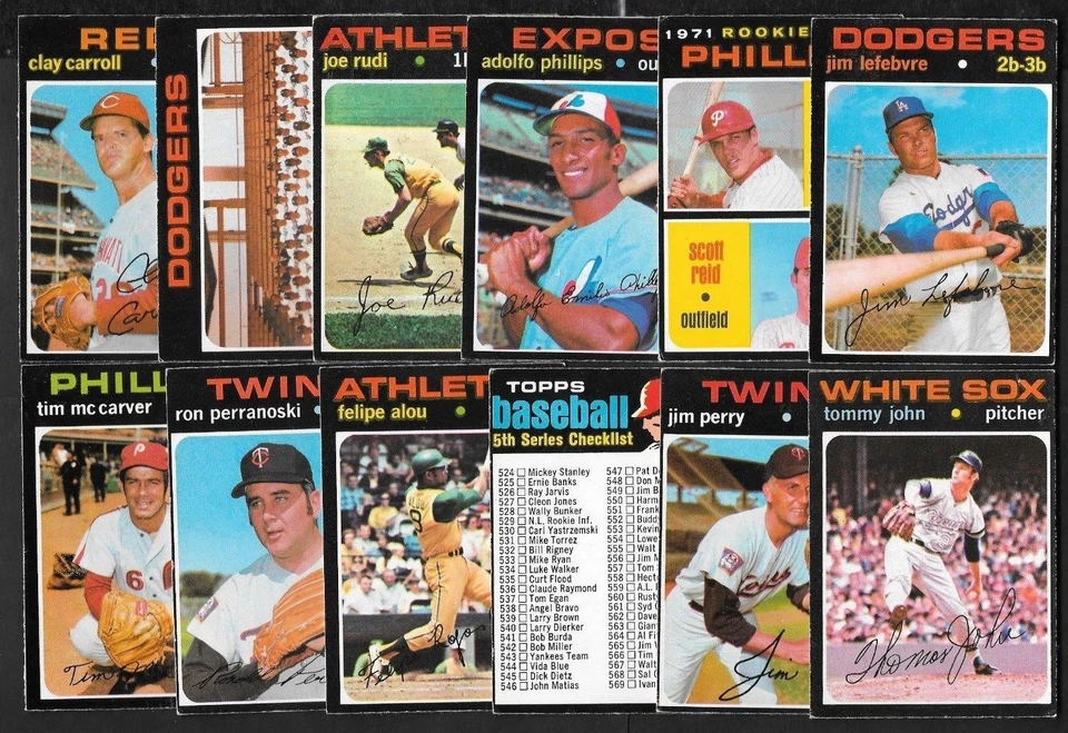 1971 OPC 71 O PEE CHEE TOPPS MLB BASEBALL CARD 393-523 SEE LIST - Image 1 of 1