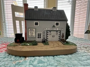 Danbury Mint Amish Heritage Collection "Amish Blacksmith Shop" Sculpture 1994 - Picture 1 of 11