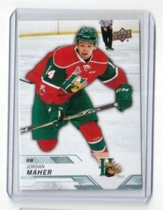 Jordan Maher 2018-19 CHL Hockey Base Card # 230 Jordan Maher Halifax Moosehead - Picture 1 of 2